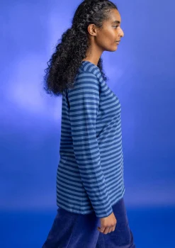 Flash Sale Gudrun Sjödén Basic-Streifenshirt aus Bio-Baumwolle röstkaffee-leinenblau