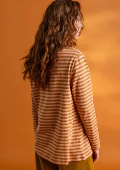 Discount Gudrun Sjödén Basic-Streifenshirt aus Bio-Baumwolle feder-walderdbeere