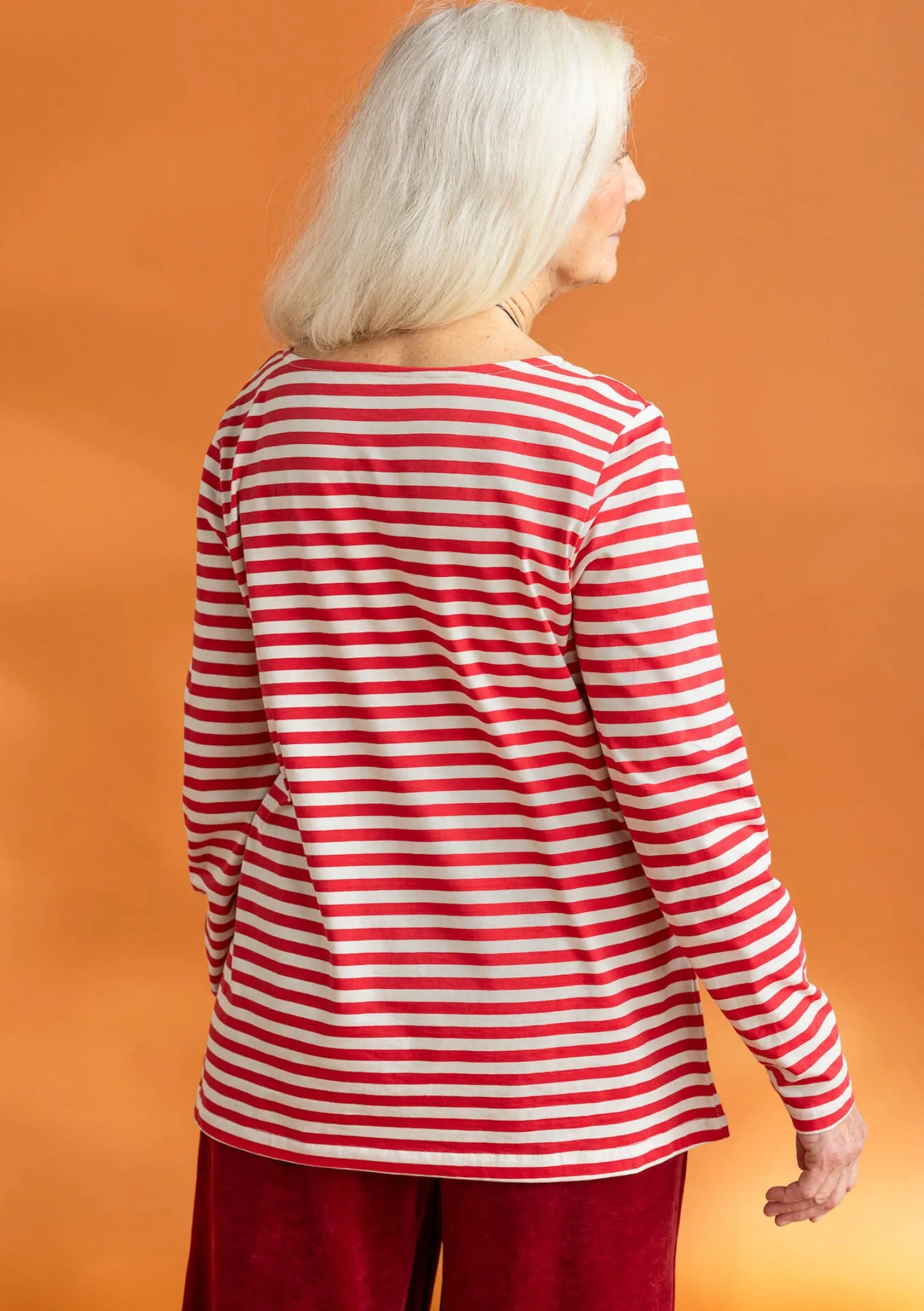 Best Sale Gudrun Sjödén Basic-Streifenshirt aus Bio-Baumwolle schwarz-röstkaffee