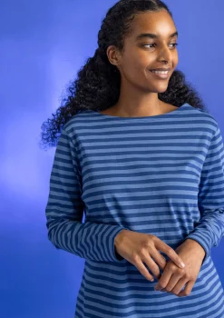 Store Gudrun Sjödén Basic-Streifenshirt aus Bio-Baumwolle feder-walderdbeere