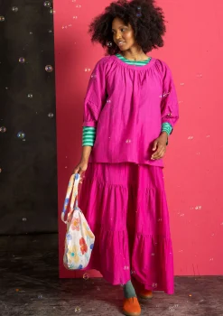 Cheap Gudrun Sjödén Bluse aus Baumwolle/Seide cerise