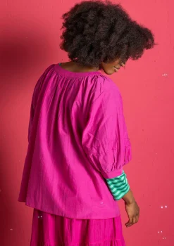 New Gudrun Sjödén Bluse aus Baumwolle/Seide schwarz