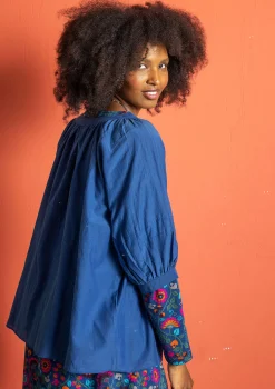 Fashion Gudrun Sjödén Bluse aus Baumwolle/Seide schwarz