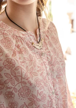 Fashion Gudrun Sjödén Bluse „Lisa“ aus Bio-Baumwolle hellsalbei