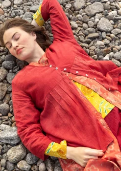 Best Sale Gudrun Sjödén Bluse „Samira“ aus Bio-Baumwolle rost