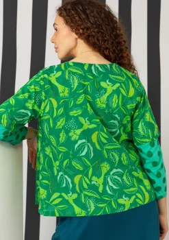 Clearance Gudrun Sjödén Bluse „Uuve“ aus Bio-Baumwolle schwarz