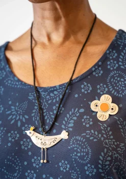 Discount Gudrun Sjödén Brosche „Flower“ aus silber