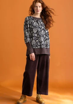 Outlet Gudrun Sjödén Cordhose aus Bio-Baumwolle/Elasthan dunkelpetrol