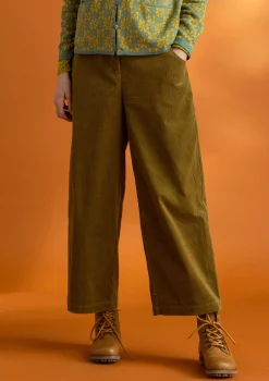 Outlet Gudrun Sjödén Cordhose aus Bio-Baumwolle/Elasthan dunkelpetrol
