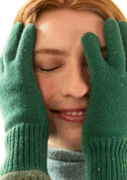 Clearance Gudrun Sjödén Fingerhandschuhe aus Lammwolle schwarz