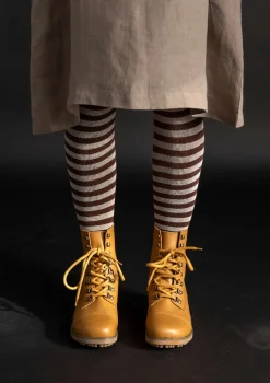 Online Gudrun Sjödén Gestreifte Strumpfhose aus Bio-Baumwolle indigo/leinenblau