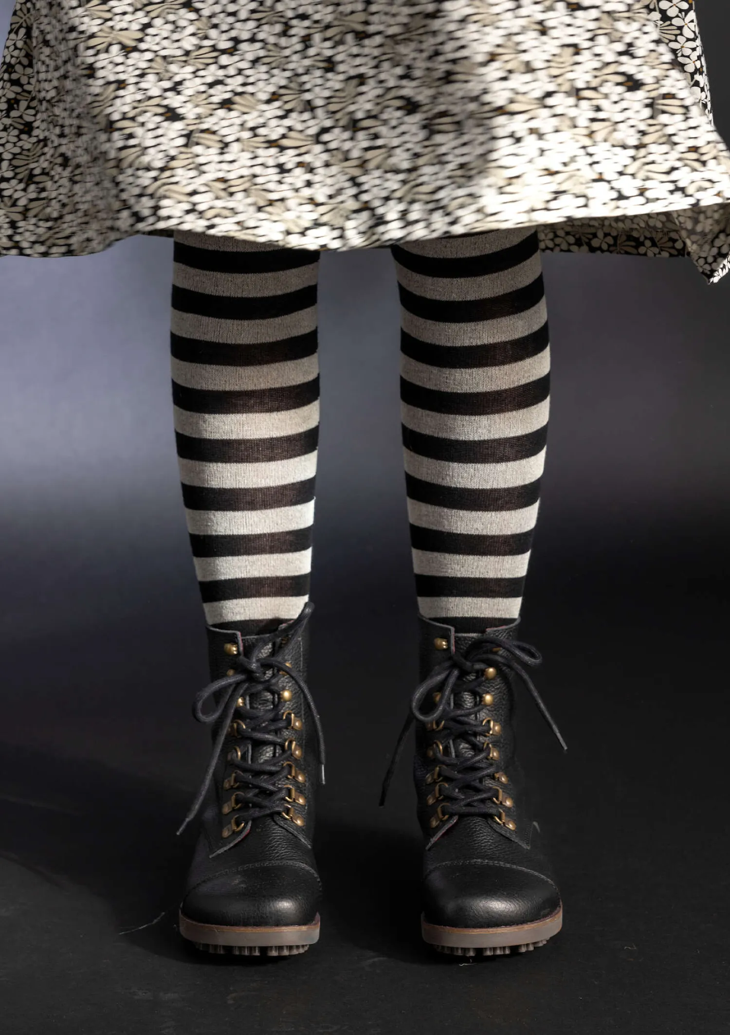 Online Gudrun Sjödén Gestreifte Strumpfhose aus Bio-Baumwolle indigo/leinenblau