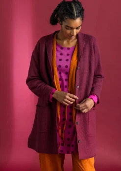 Sale Gudrun Sjödén Gestrickter Blazer aus gefilzter Bio-Wolle ungefärbt