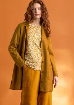 Best Sale Gudrun Sjödén Gestrickter Blazer aus gefilzter Bio-Wolle ungefärbt