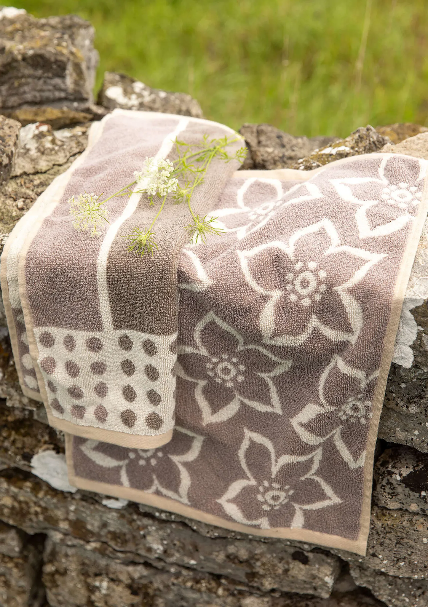 Discount Gudrun Sjödén Gästehandtuch „Flow“ aus Bio-Baumwolle (2er-Pack) vogelbeere