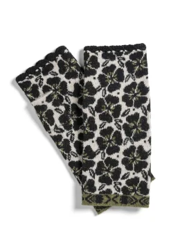 Cheap Gudrun Sjödén Handstulpen „Anemone“ aus Bio-Wolle moosbeere