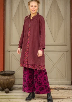 Store Gudrun Sjödén Hemdblusenkleid „Värmland“ aus Bio-Baumwollgewebe aubergine
