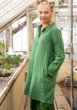 Store Gudrun Sjödén Hemdblusenkleid „Värmland“ aus Bio-Baumwollgewebe aubergine