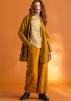 Best Gudrun Sjödén Hose „Asta“ aus Leinengewebe purpur-gestreift
