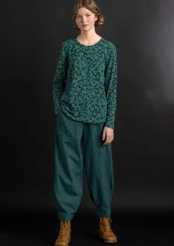 Best Sale Gudrun Sjödén Hose aus Bio-Baumwolldobby henna