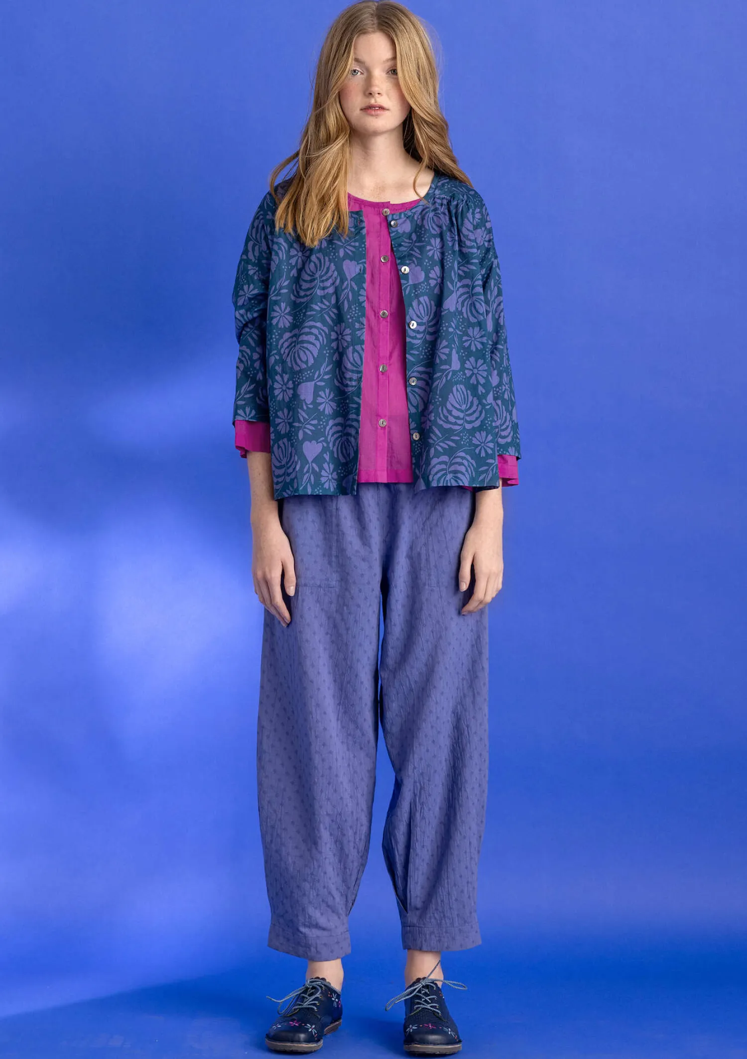 Cheap Gudrun Sjödén Hose aus Bio-Baumwolldobby schwarz