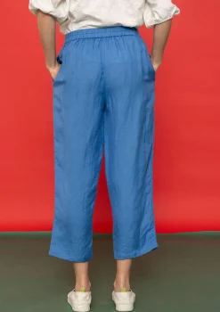 Shop Gudrun Sjödén Hose „Margit“ aus Leinen/Modal-Gewebe eismeerblau