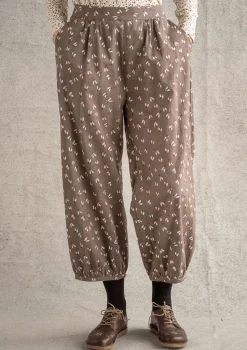 Best Sale Gudrun Sjödén Hose „Mud“ aus Bio-Baumwollgewebe dunkelindigogrün