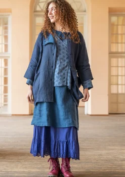 Store Gudrun Sjödén Jacke „Andante“ aus Leinen tinte