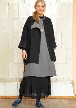 Store Gudrun Sjödén Jacke „Andante“ aus Leinen tinte