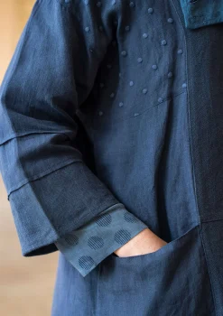 Best Gudrun Sjödén Jacke „Andante“ aus Leinen tinte