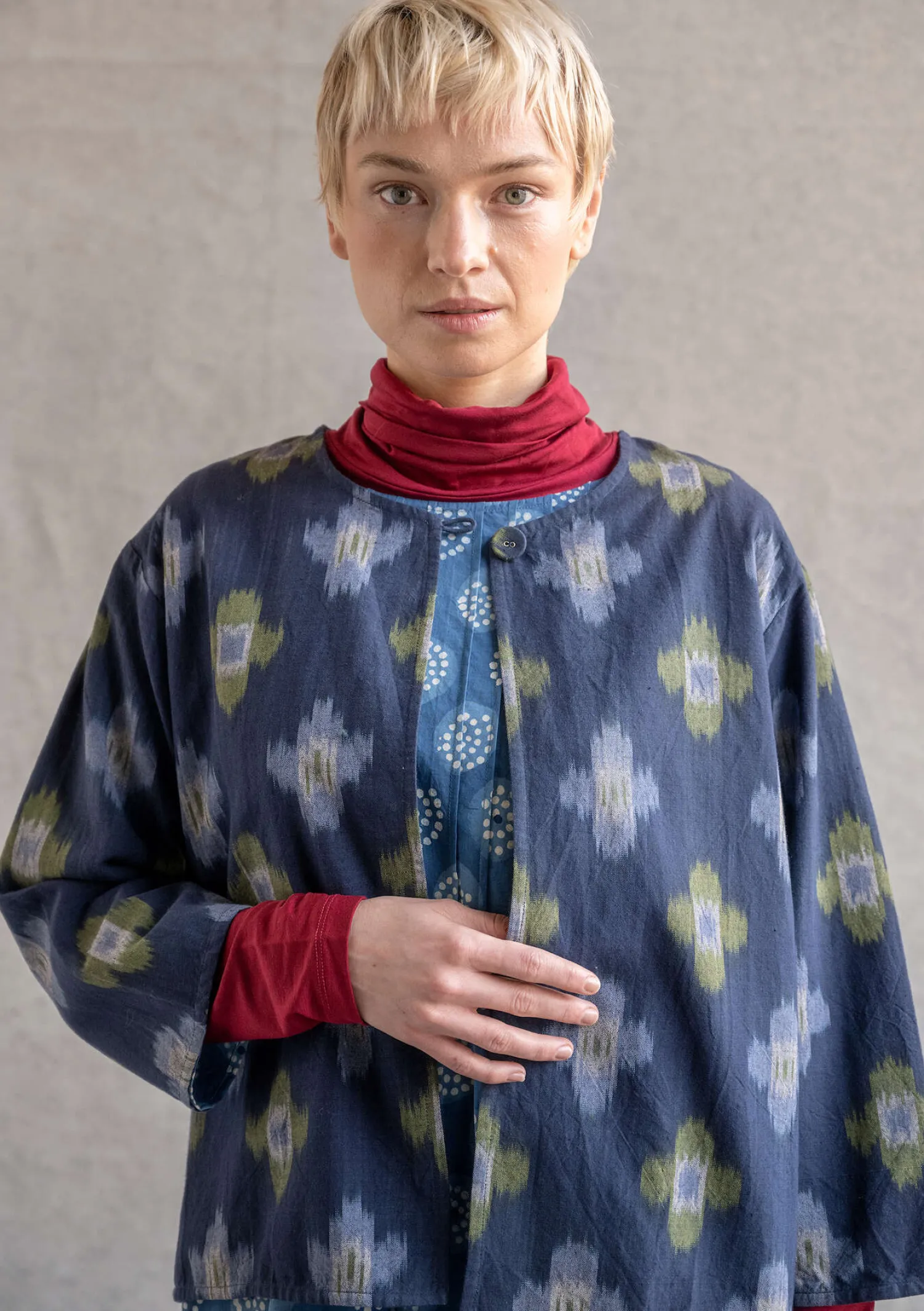Store Gudrun Sjödén Jäckchen „Harda“ aus Baumwollgewebe tinte
