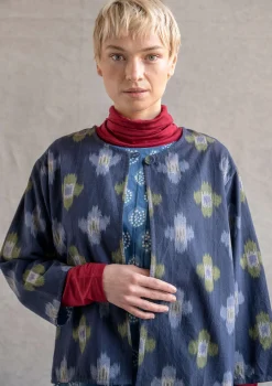 Flash Sale Gudrun Sjödén Jäckchen „Harda“ aus Baumwollgewebe tinte