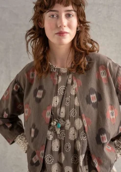 Best Sale Gudrun Sjödén Jäckchen „Harda“ aus Baumwollgewebe kartoffel