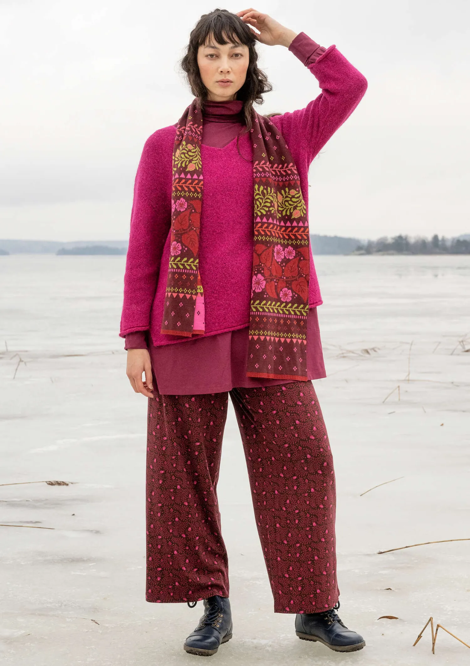 New Gudrun Sjödén Jerseyhose „Aurora“ aus Bio-Baumwolle/Modal/Elasthan pfauengrün