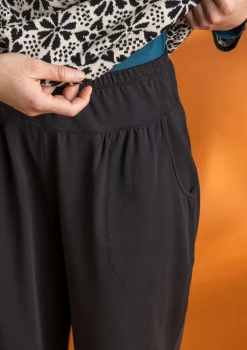 Outlet Gudrun Sjödén Jerseyhose aus Bio-Baumwolle/Elasthan dunkelgrün