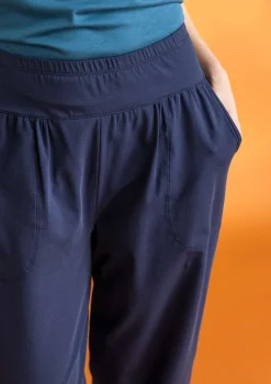 Outlet Gudrun Sjödén Jerseyhose aus Bio-Baumwolle/Elasthan dunkelgrün