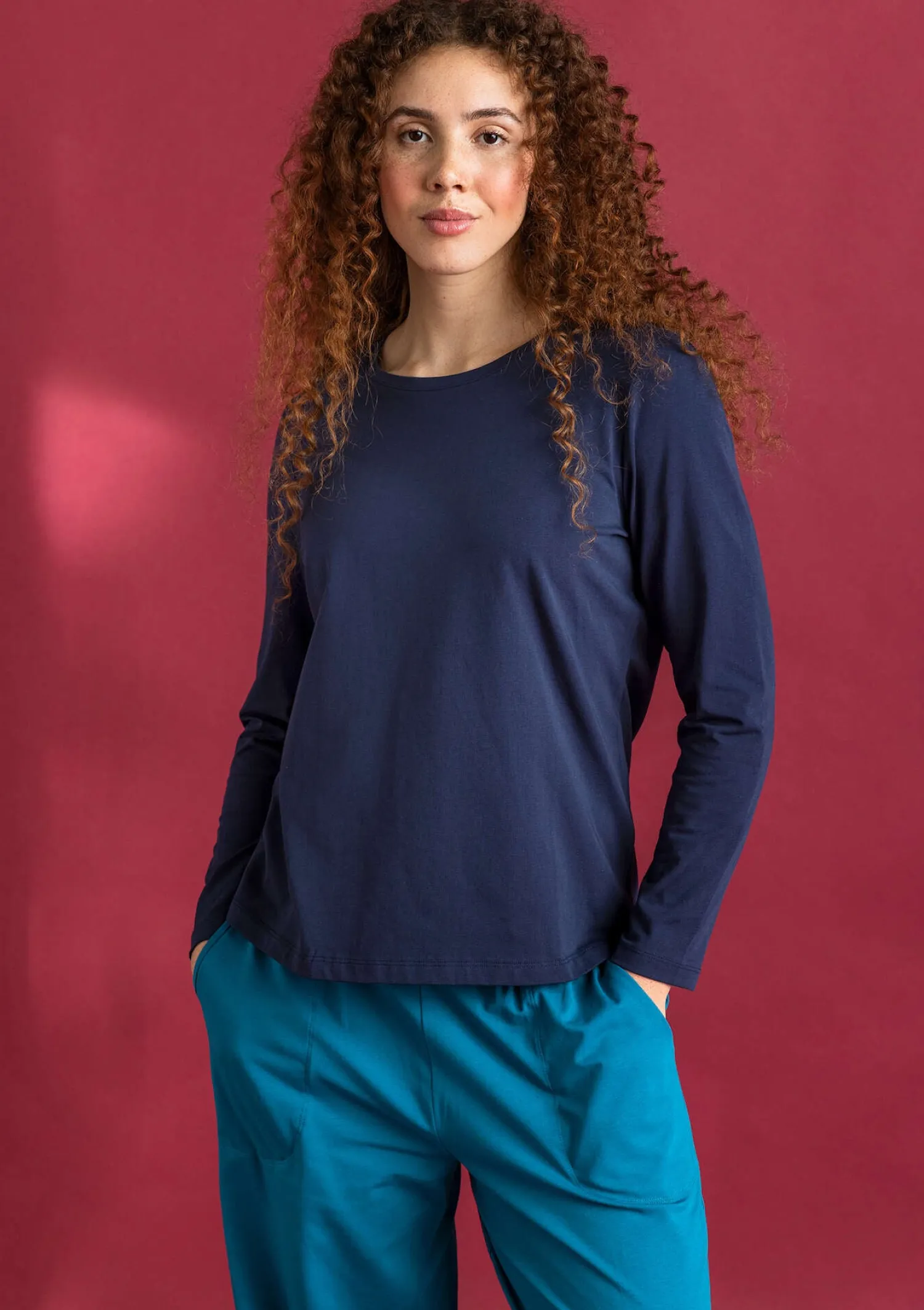 Outlet Gudrun Sjödén Jerseyhose aus Bio-Baumwolle/Elasthan dunkelgrün