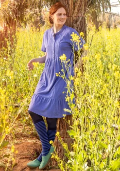 Sale Gudrun Sjödén Jerseykleid aus Bio-Baumwolle lotusblau