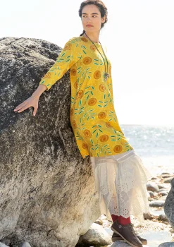 Discount Gudrun Sjödén Jerseykleid „Bhumika“ aus Bio-Baumwolle/Modal ananas