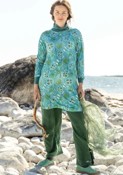 Best Sale Gudrun Sjödén Jerseykleid „Bhumika“ aus Bio-Baumwolle/Modal blauhäher