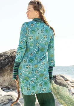 Best Sale Gudrun Sjödén Jerseykleid „Bhumika“ aus Bio-Baumwolle/Modal blauhäher