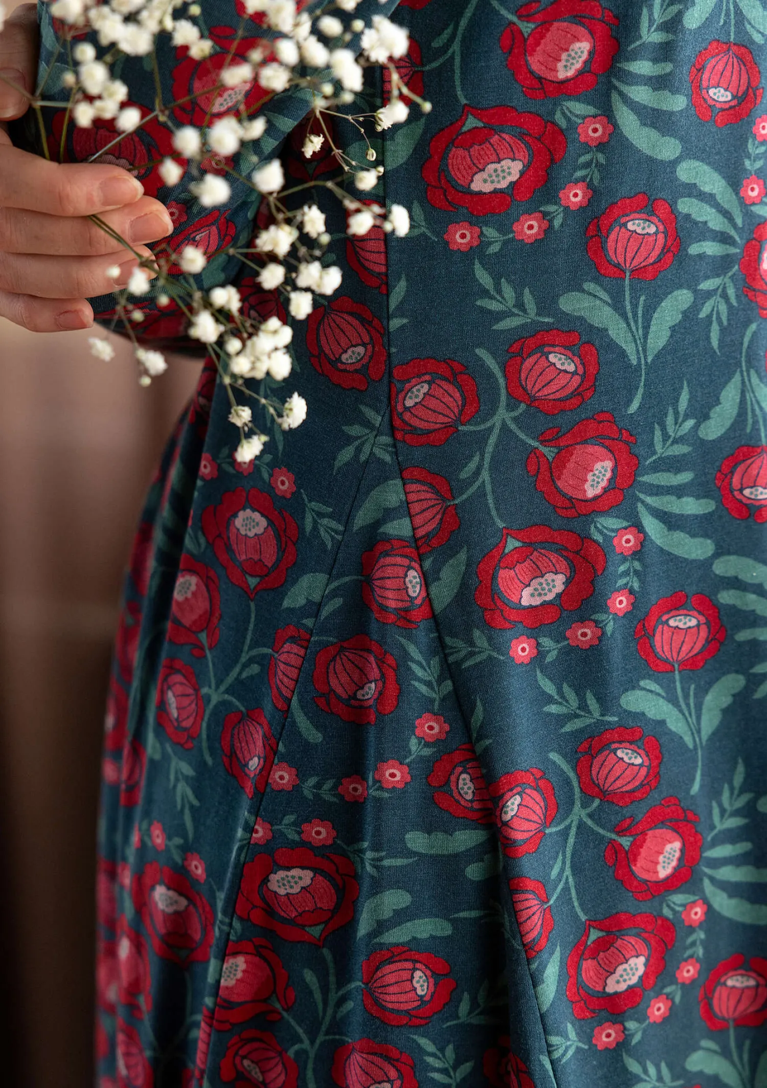 Shop Gudrun Sjödén Jerseykleid „Dagny“ aus Lyocell/Elasthan mohn