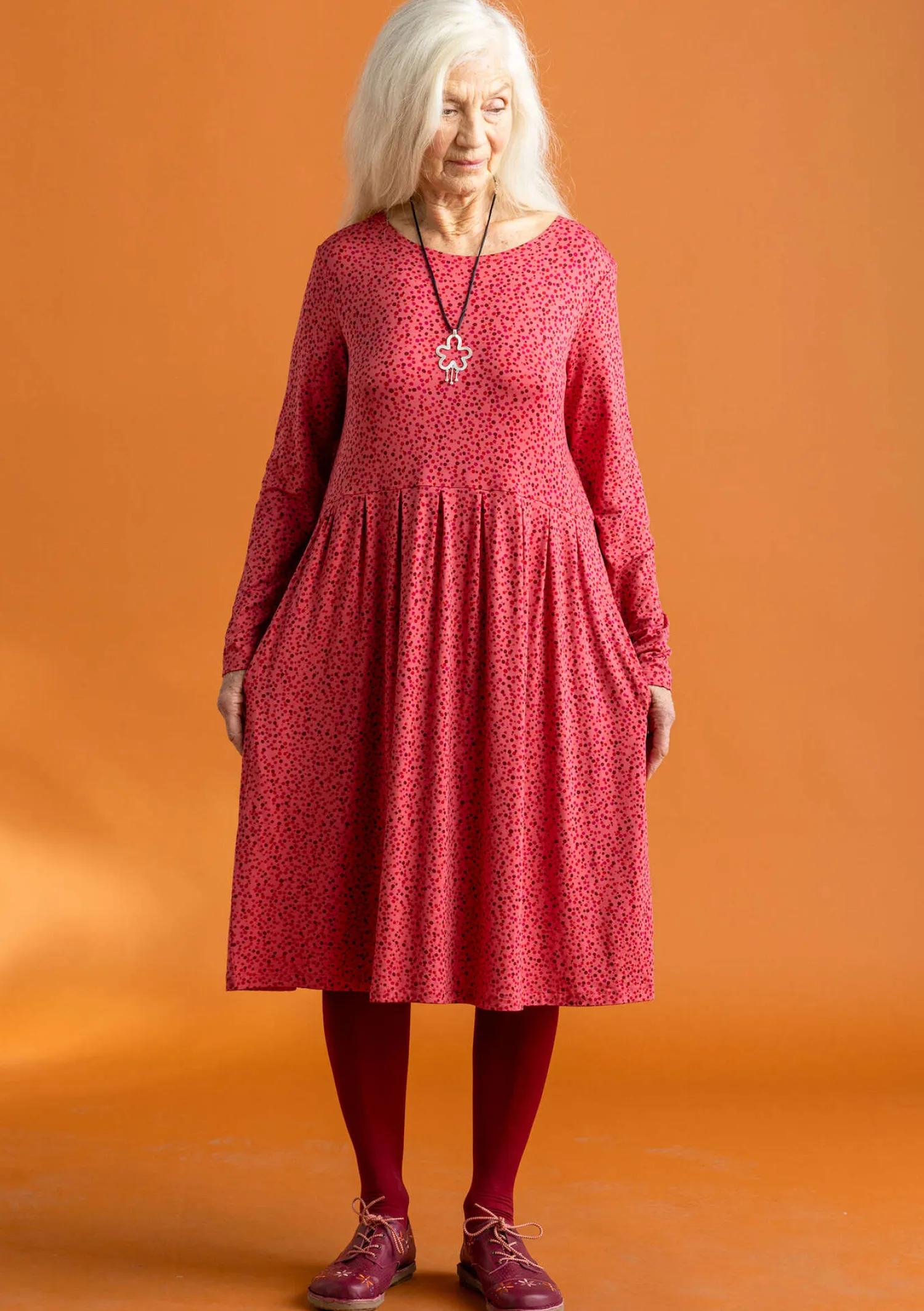 Online Gudrun Sjödén Jerseykleid „Helga“ aus Lyocell/Elasthan jade-gemustert