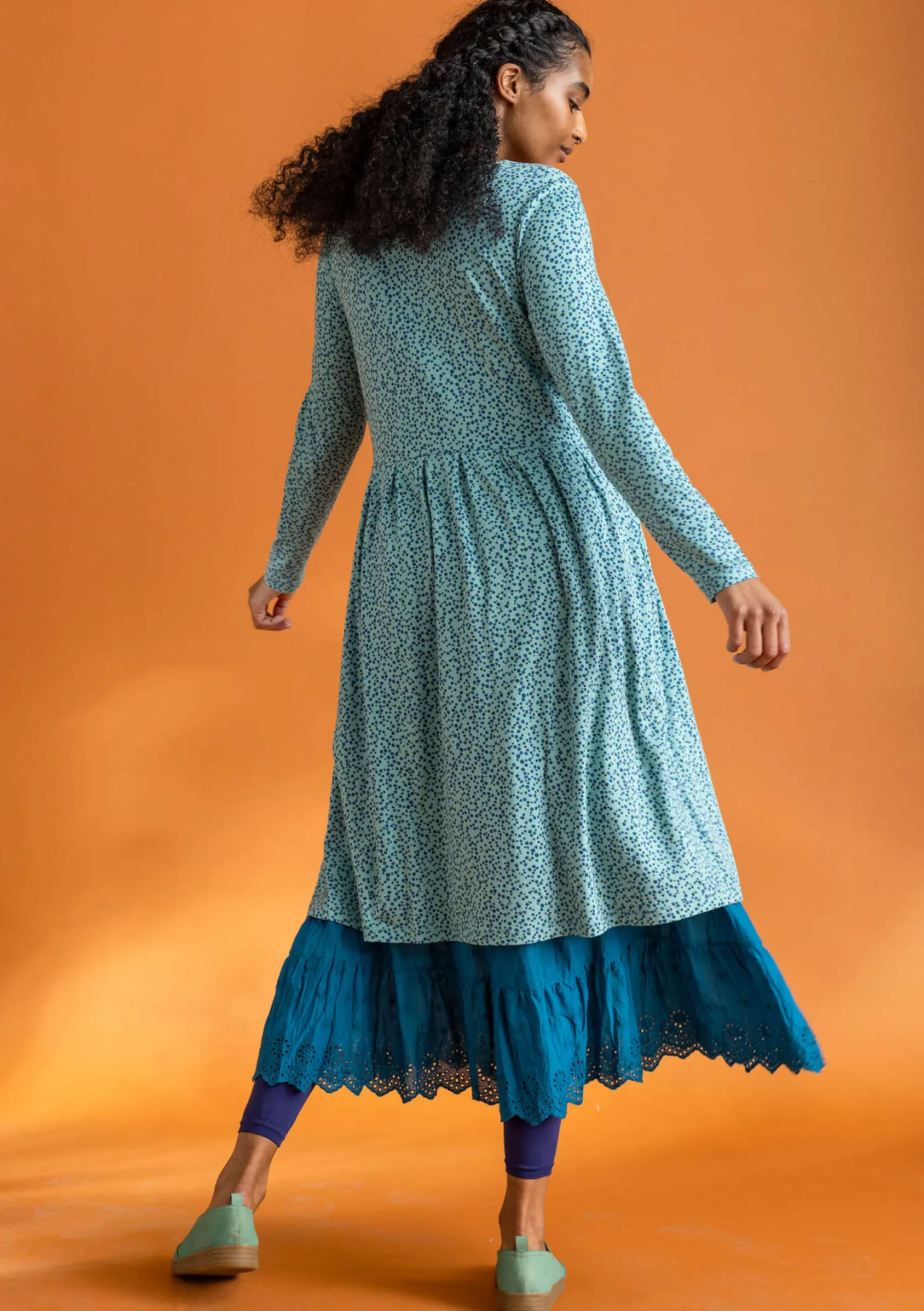 Online Gudrun Sjödén Jerseykleid „Helga“ aus Lyocell/Elasthan jade-gemustert