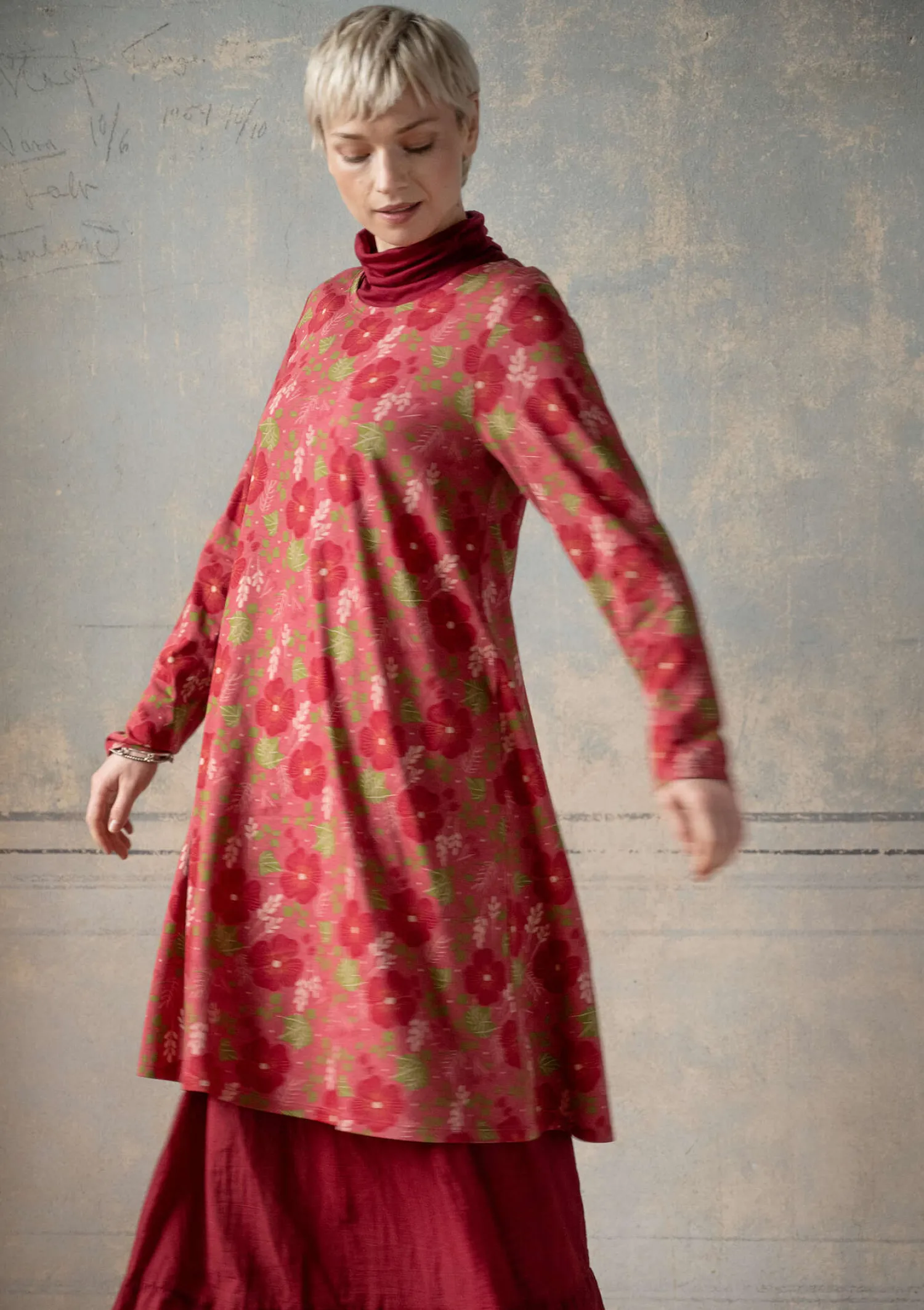 Online Gudrun Sjödén Jerseykleid „Höstanemone“ aus Bio-Baumwolle/Modal natur