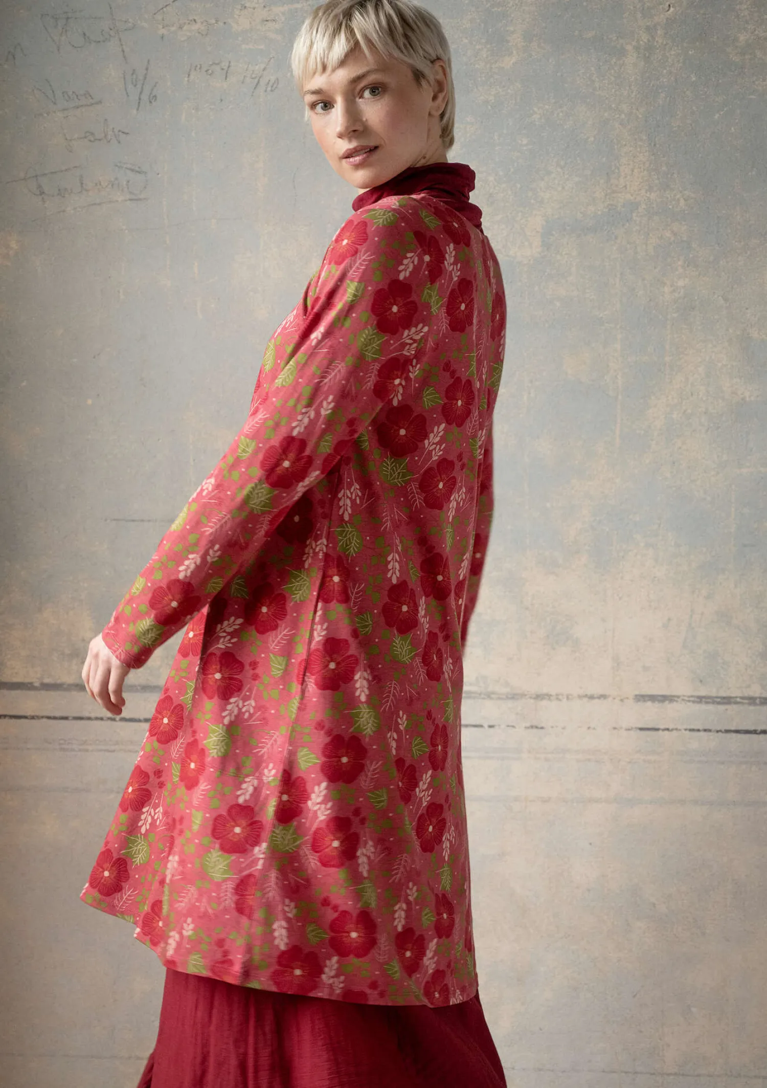 Online Gudrun Sjödén Jerseykleid „Höstanemone“ aus Bio-Baumwolle/Modal natur