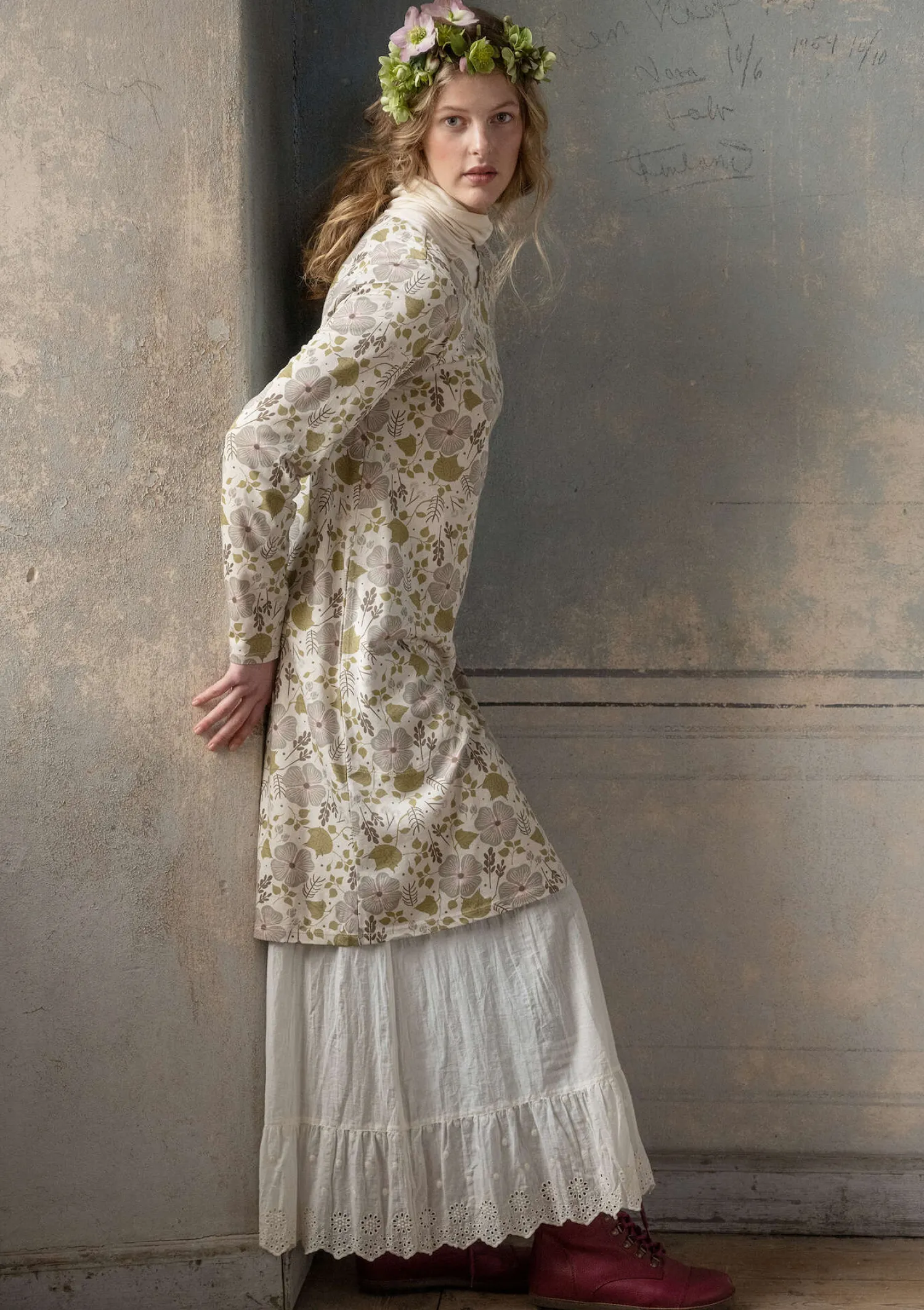 Shop Gudrun Sjödén Jerseykleid „Höstanemone“ aus Bio-Baumwolle/Modal schwarz
