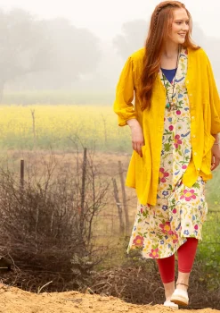 Discount Gudrun Sjödén Jerseykleid „Midsommarsol“ aus Bio-Baumwolle seegras