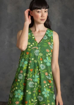 Discount Gudrun Sjödén Jerseykleid „Midsommarsol“ aus Bio-Baumwolle seegras
