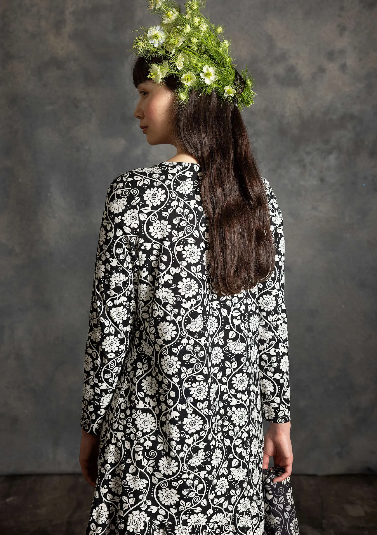 Fashion Gudrun Sjödén Jerseykleid „Rupangi“ aus Bio-Baumwolle mohn